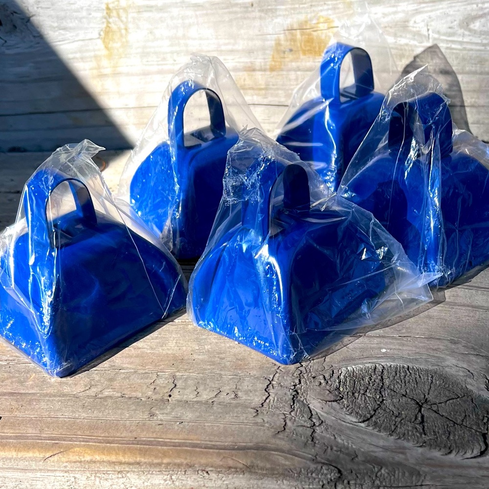 Blue Cow Bells (set of 11)